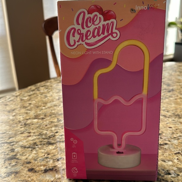 New Ice Cream Neon Light with Stand - Picture 3 of 7